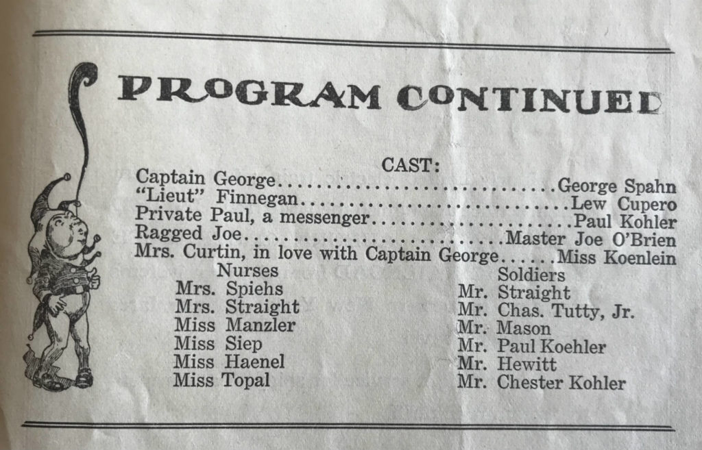 Theater Program with Chester Kohler Mentioned