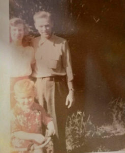 David Koher with his parents Jack and Carrie