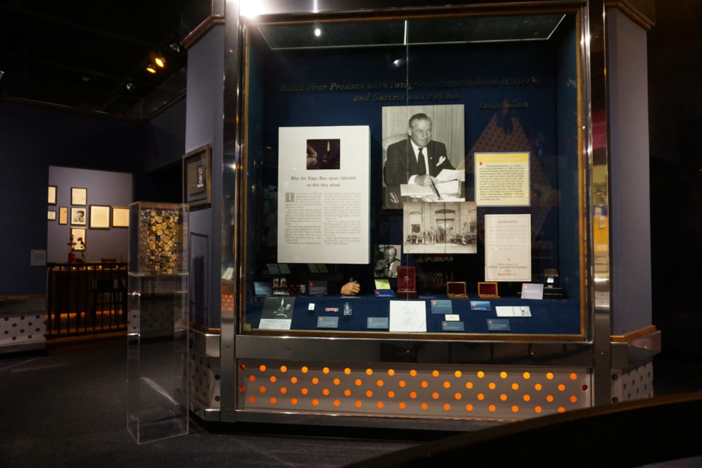 George Blaisdell Exhibit at the Zippo Museum in Bradford, Pennsylvania