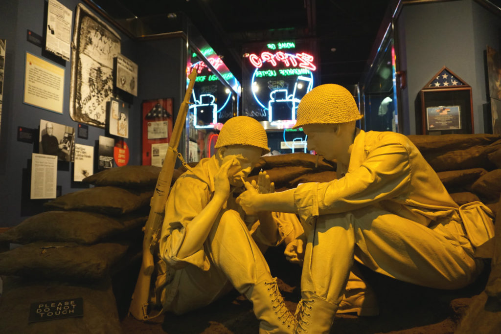 Military Exhibit at the Zippo Museum in Bradford, Pennsylvania