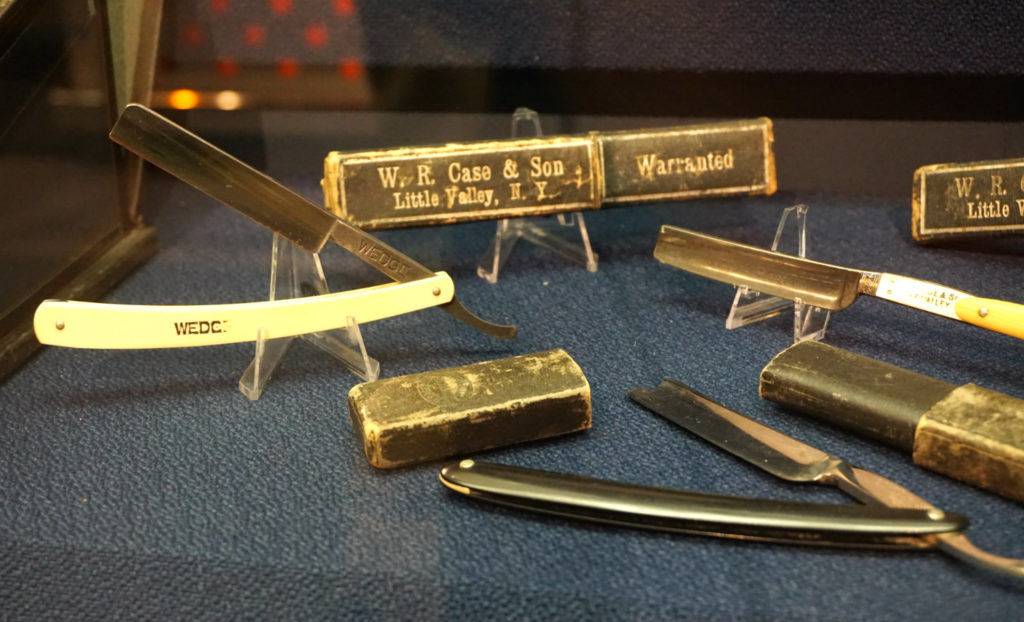 Straight Razors from the Case & Son Company at the Zippo Case Museum in Bradford, Pennsylvania