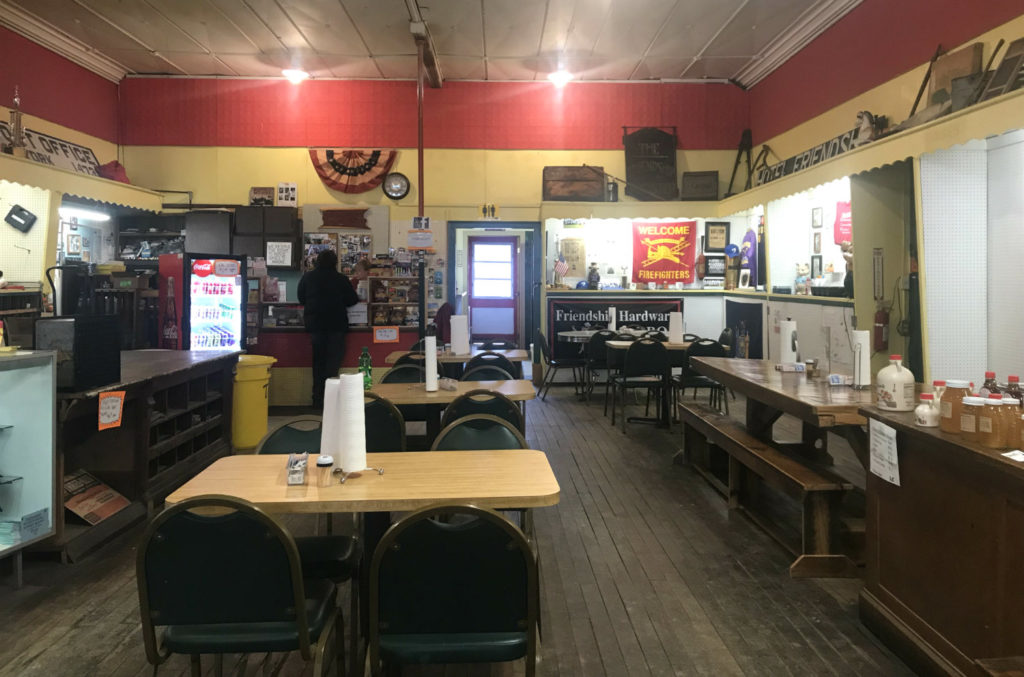 Dining Area at the Friendship Hardware Store in Allegany County