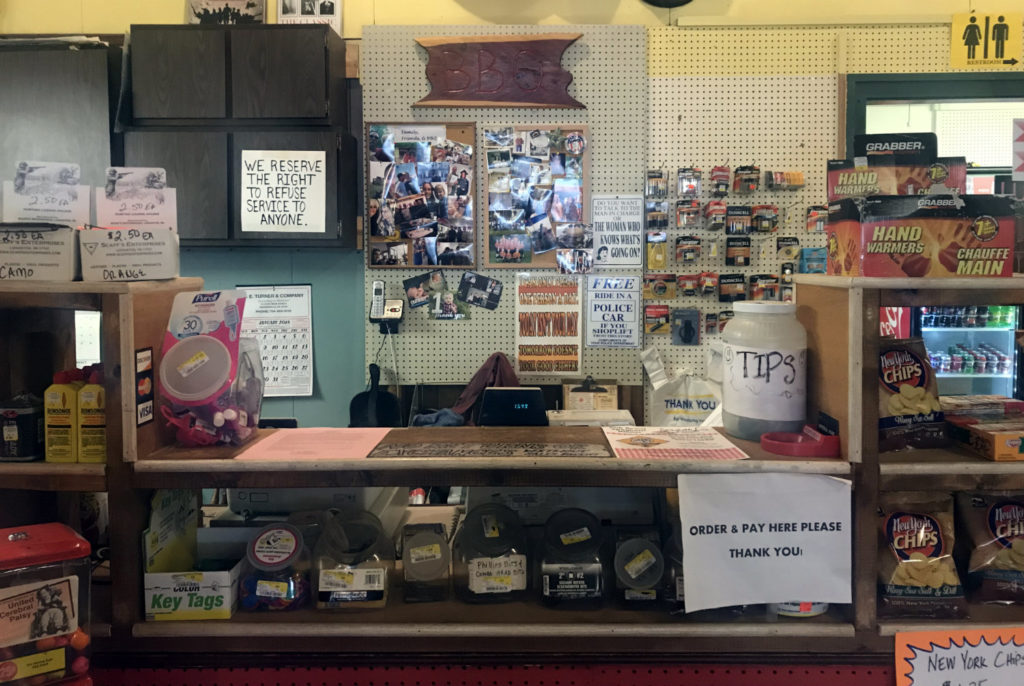 Counter at the Friendship Hardware Store in Allegany County