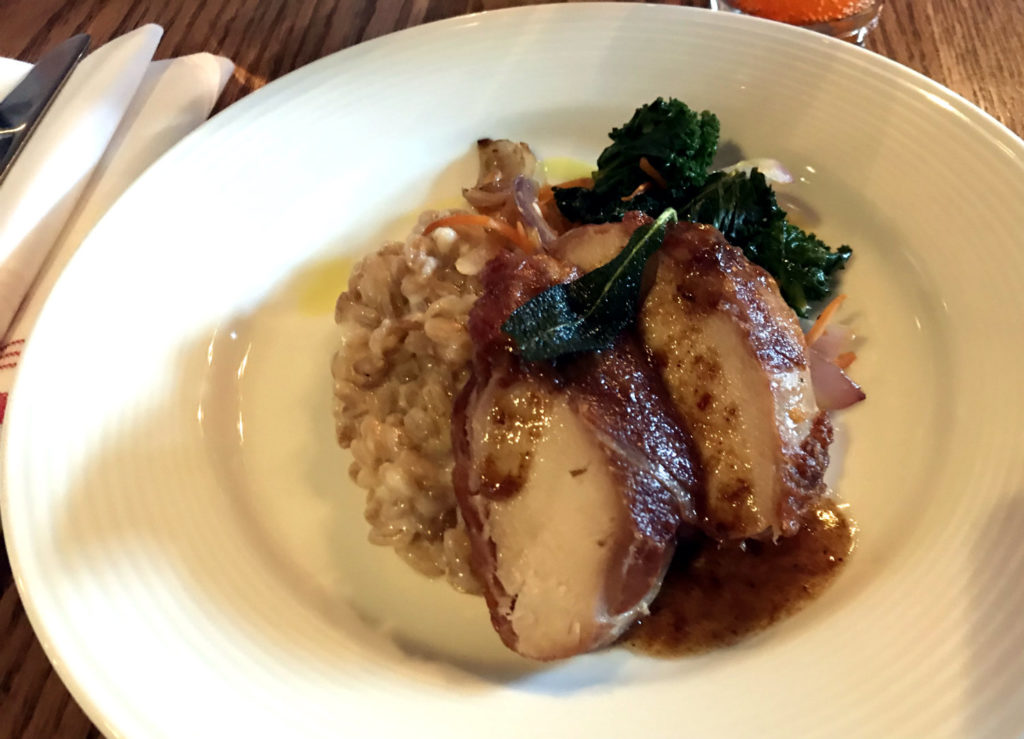 Chicken Breast at Coltivare in Ithaca, New York, Tompkins County