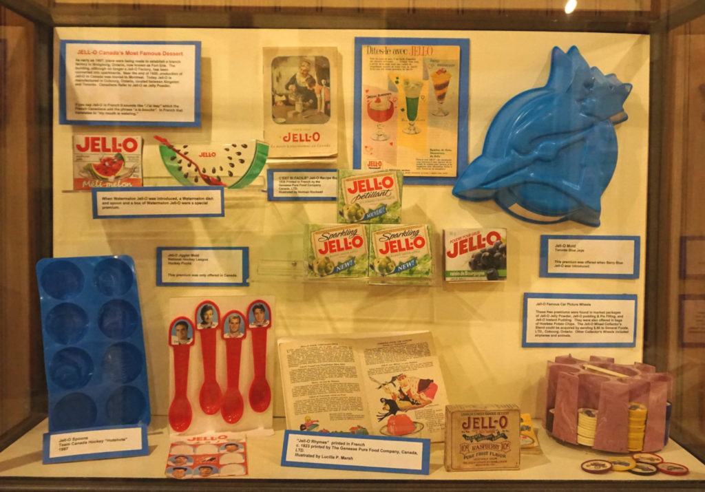 Historical Exhibit in the Jell-O Gallery and Museum in LeRoy, New York
