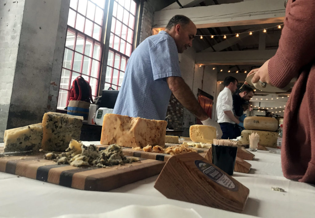 Cheese Maker at FEAST in the Finger Lakes at the Cracker Factory in Geneva, New York