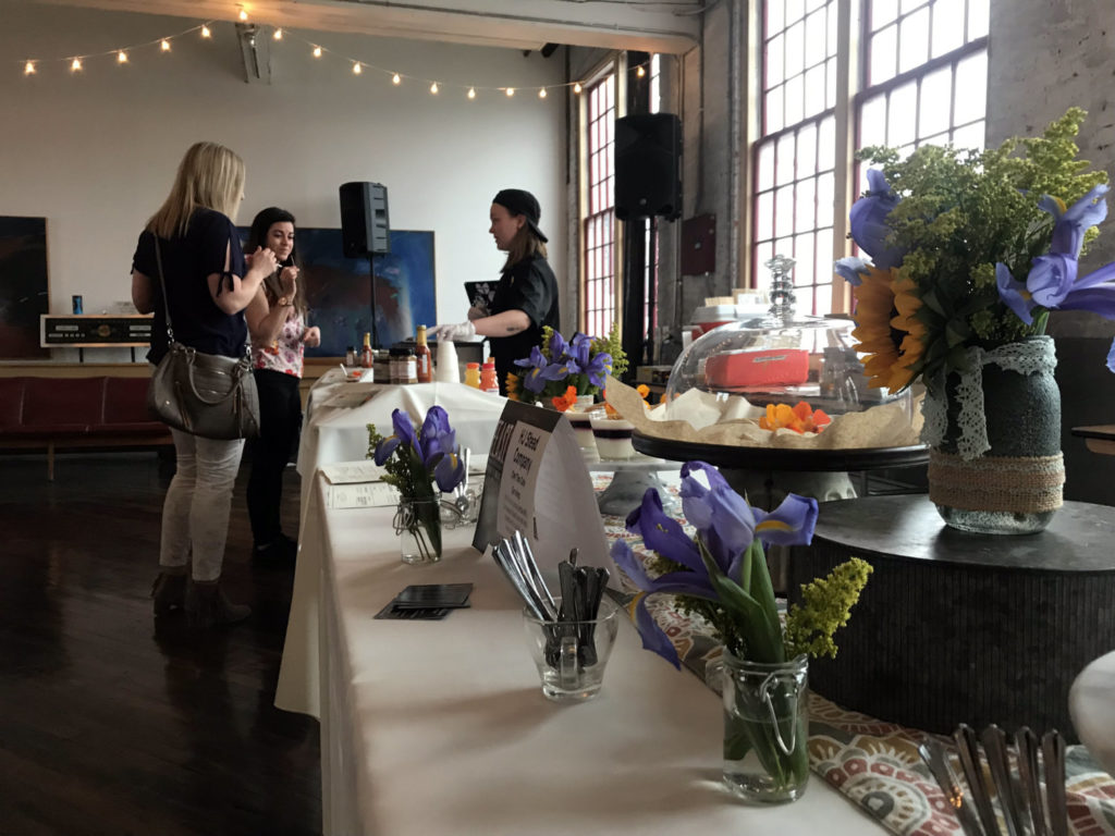 Table Setup at FEAST in the Finger Lakes at the Cracker Factory in Geneva, New York