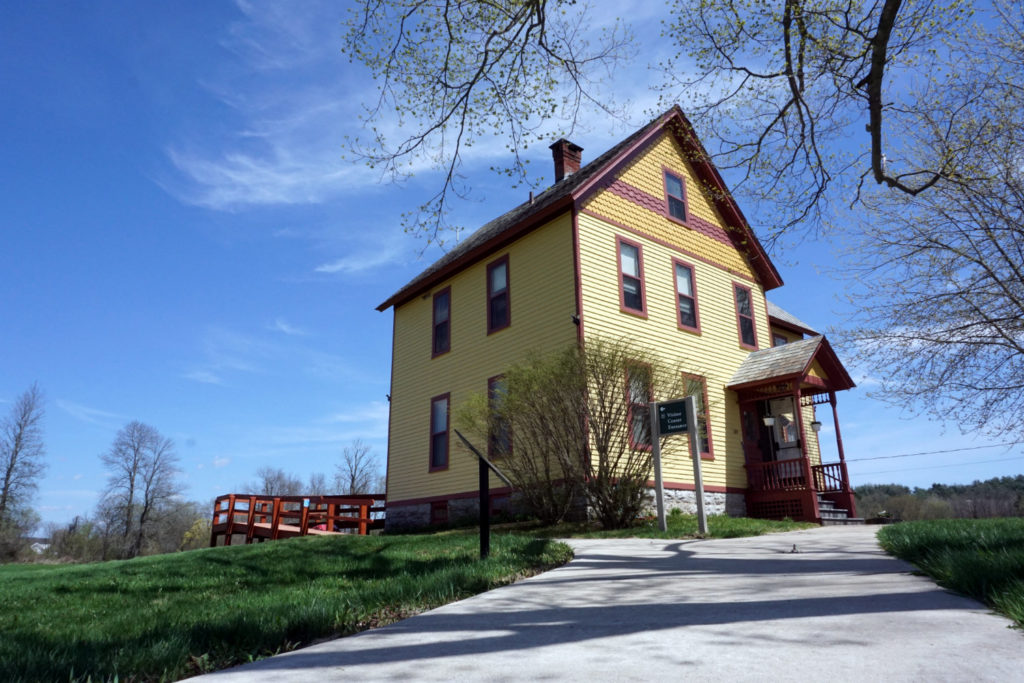 Visitor Center at the Schoharie Crossing State Historic Site in Fort Hunter, New York Montgomery County