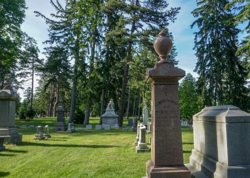 Grave of Dr. Francis Tumblety in Holy Sepulchre Cemetery in Rochester, New York