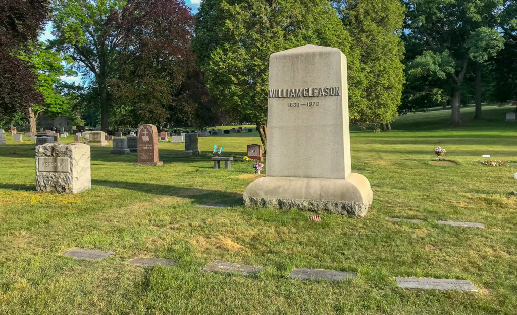 Gleason Family Gravesite in Riverside Cemetery in Rochester, New York