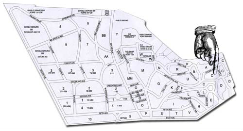 Map to Susan B. Anthony's Grave