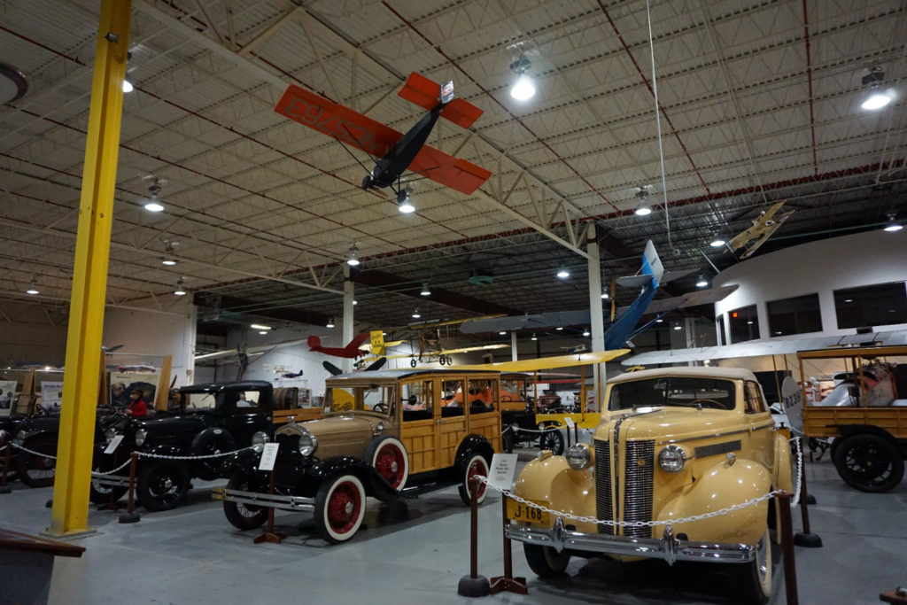 Vintage Car Display in the Glenn Curtiss Museum in Hammondsport in the Finger Lakes