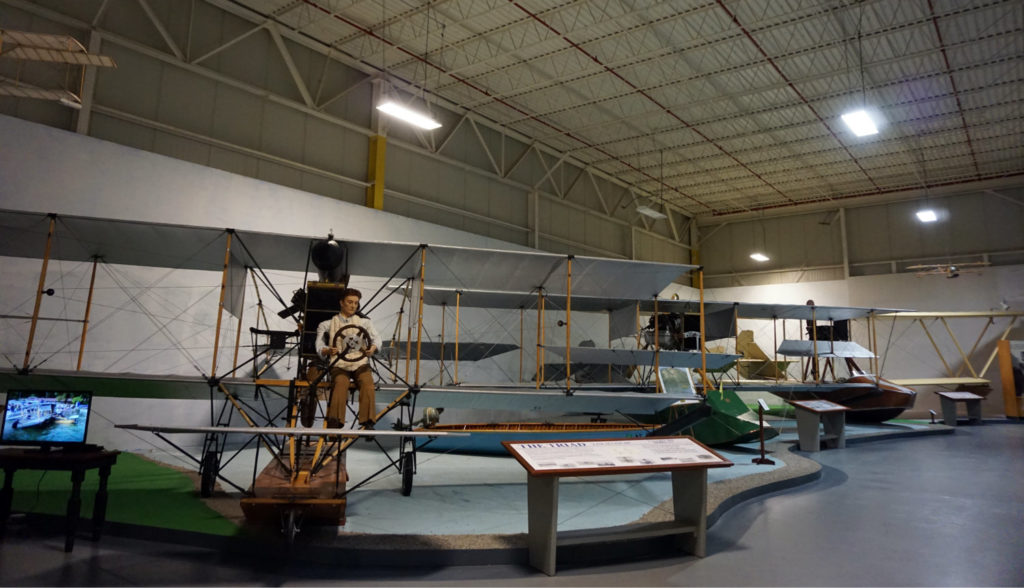 Airplane Exhibit in the Glenn Curtiss Museum in Hammondsport, New York