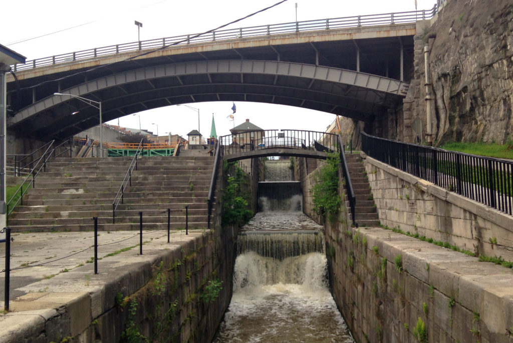 Lockport's Flight of Five Canal Locks