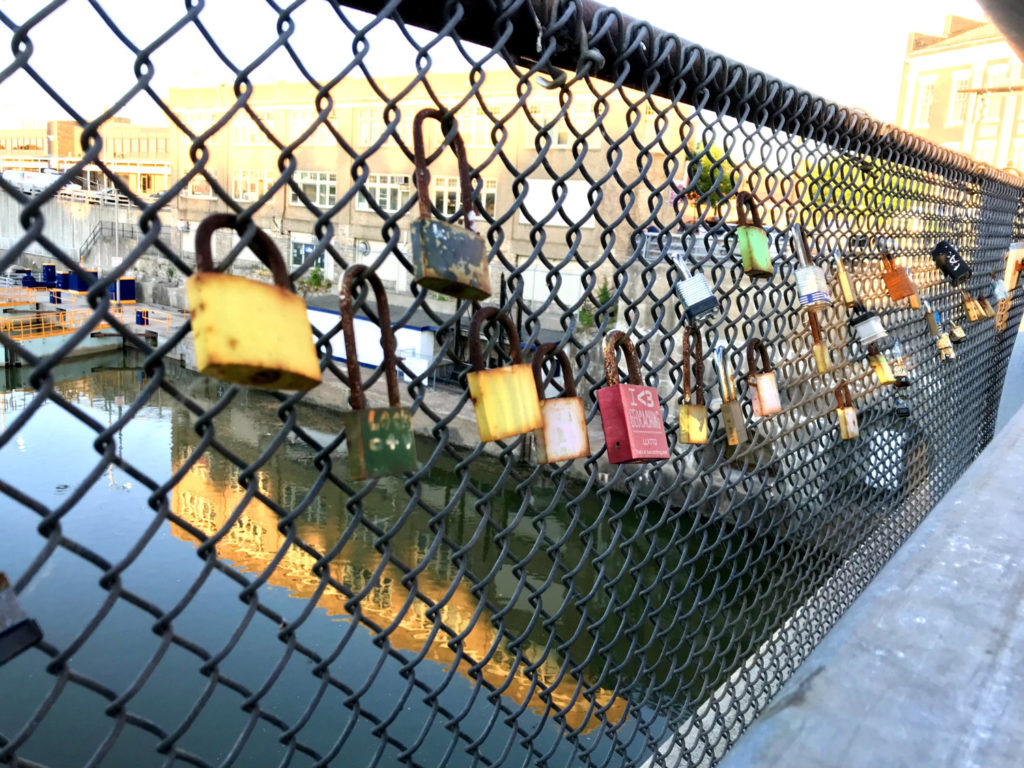 Locks of Love in Lockport, New York in Niagara County