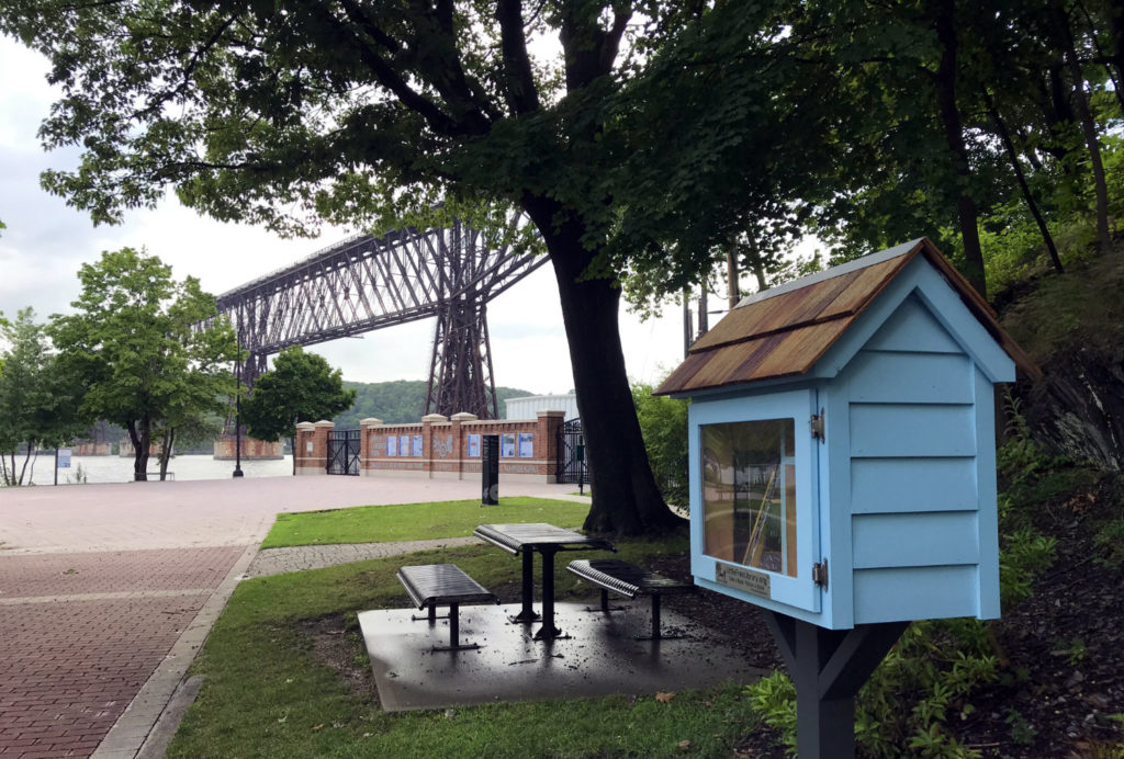 Little Free Library in Upper Park in Poughkeepsie, New York