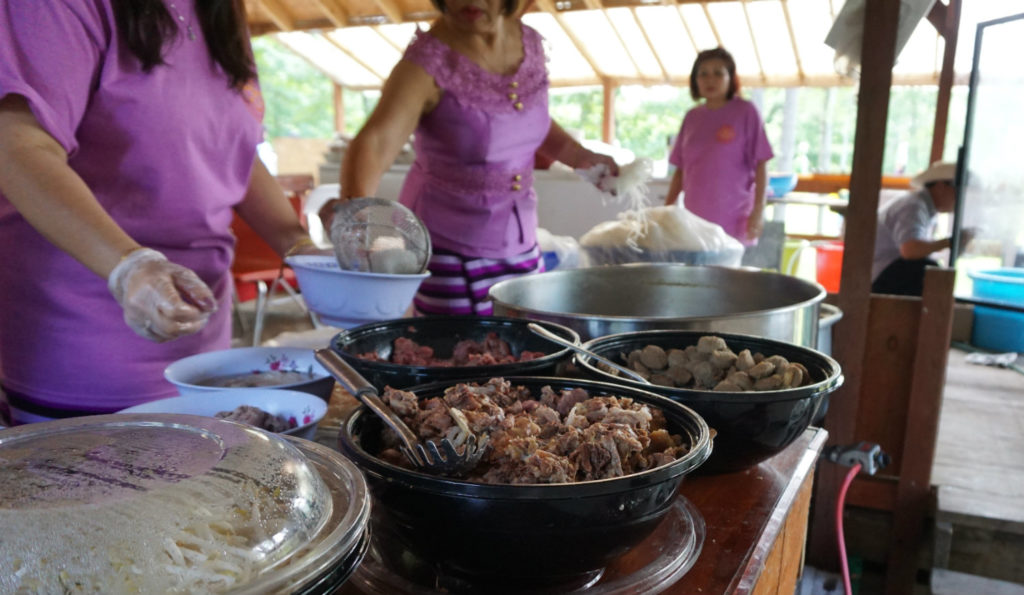 Pho Ingrediants at Wat Pa Lao Buddhadham in Henrietta, New York