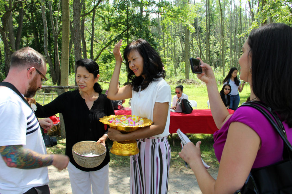 Group at Wat Pa Lao Buddhadham in Henrietta, New York