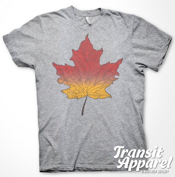 Transit Apparel Finger Lakes Leaf T-Shirt