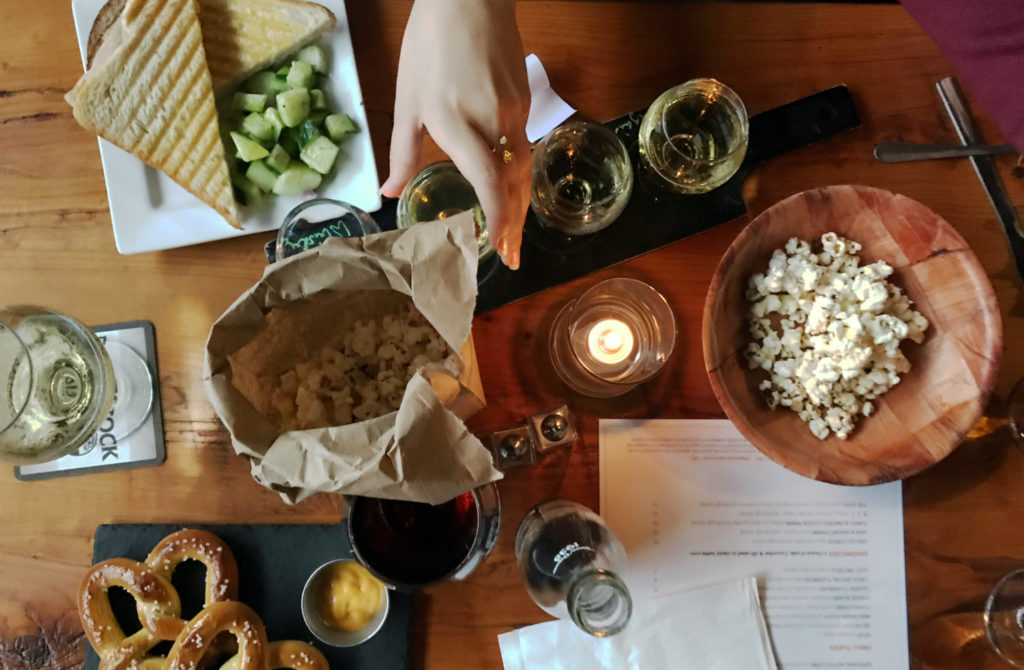 Food at Muller's Cider House in Rochester, New York