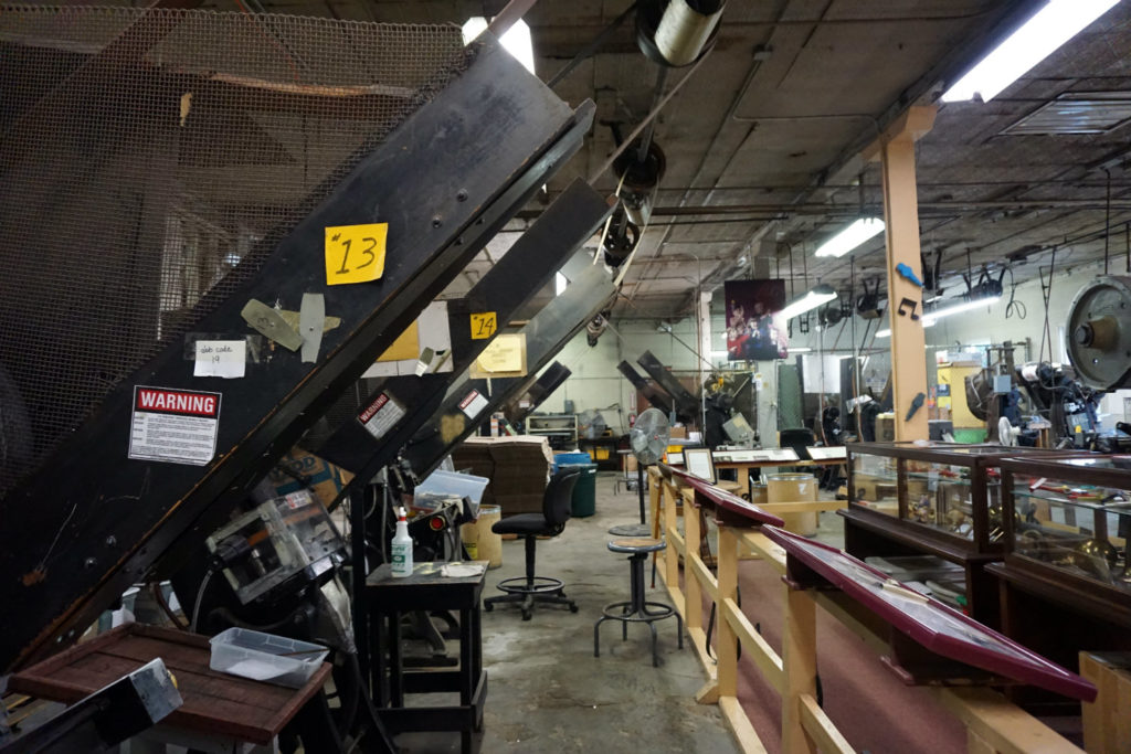 Machines at the Eden Kazoo Factory in Erie County