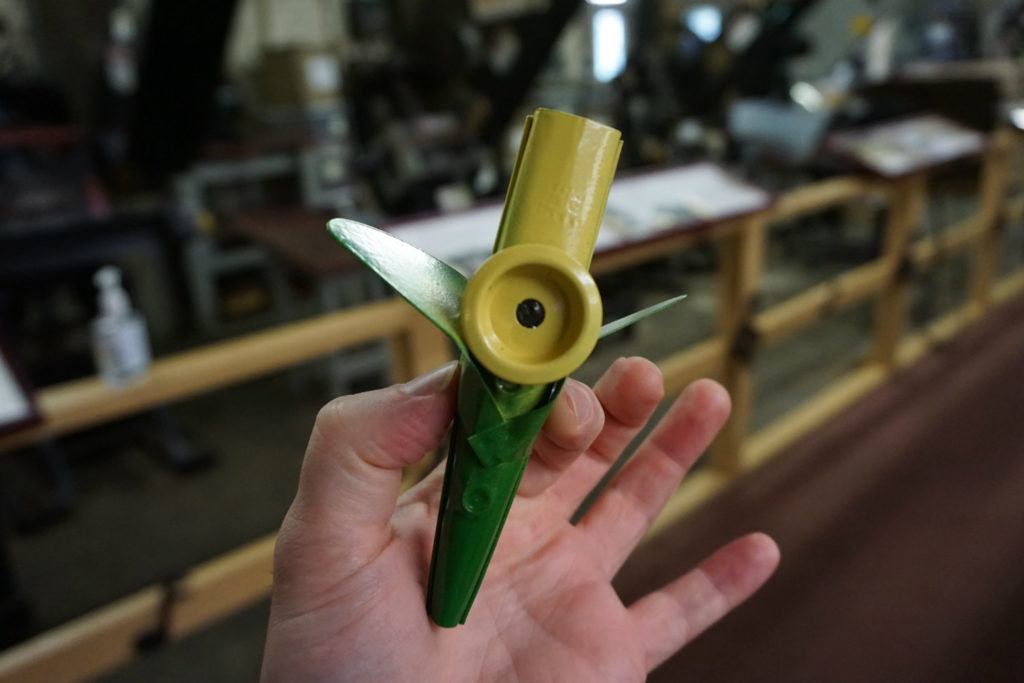 Corn Shaped Kazoo Made at the Eden Kazoo Factory