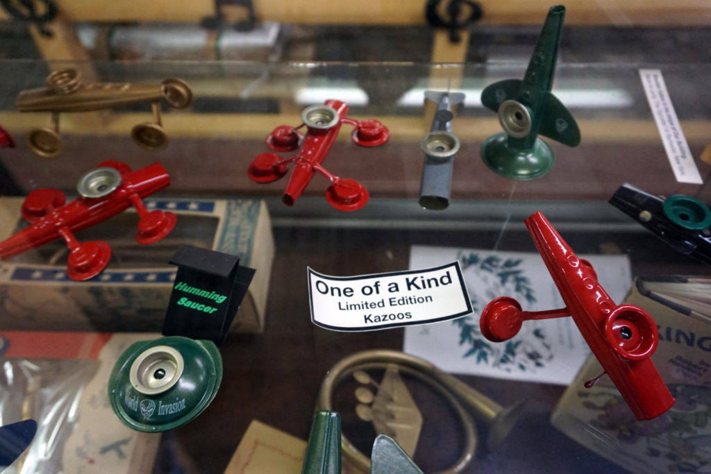 Display at the Eden Kazoo Museum Near Buffalo