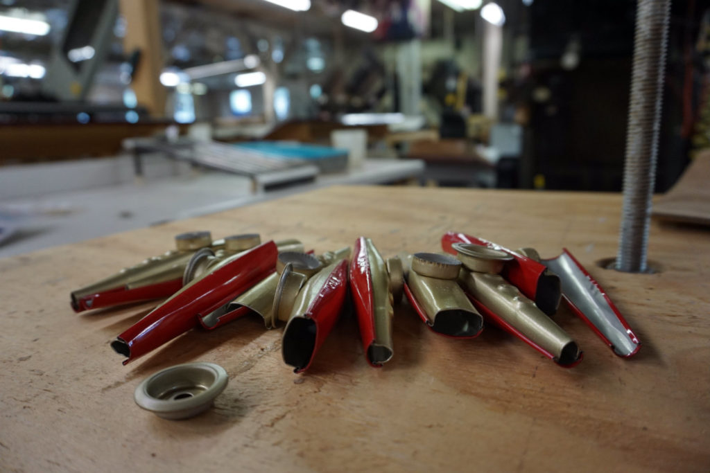 Kazoos at the Eden Kazoo Museum and Factory Near Buffalo