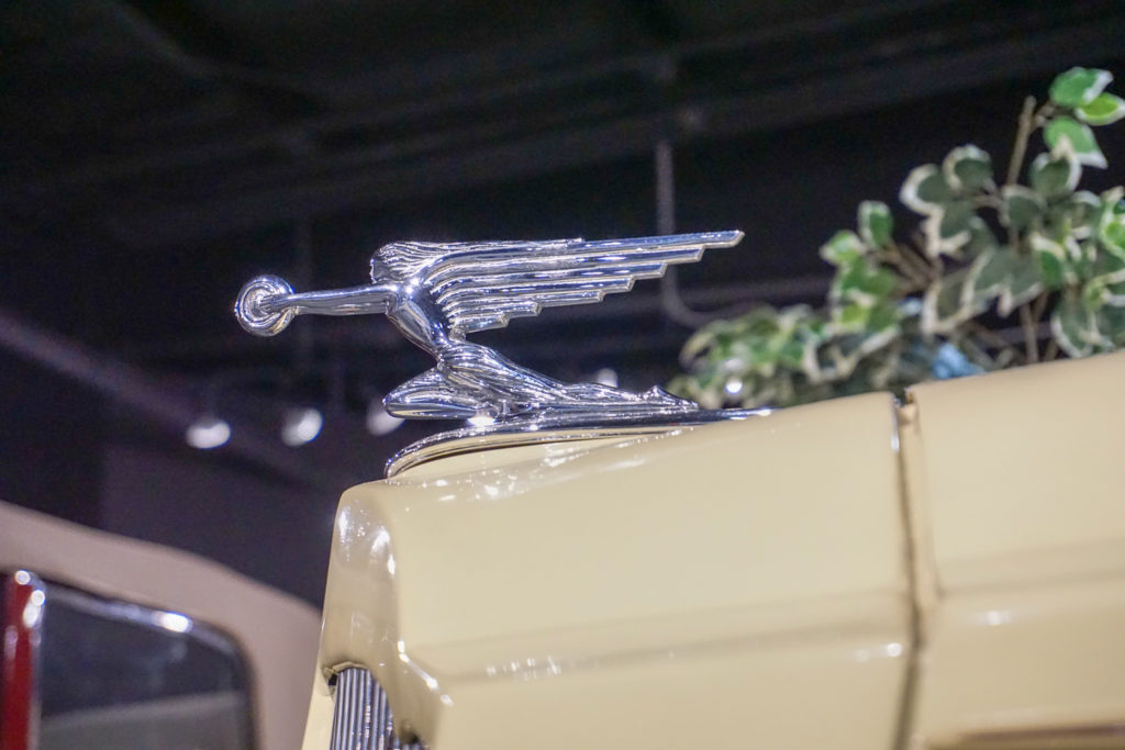 Packard Goddess of Speed Hood Ornament at the Northeast Classic Car Museum in Norwich, New York