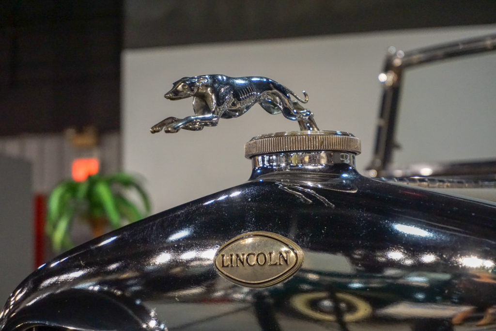 Classic Car Dog Hood Ornament at the Northeast Classic Car Museum in Norwich, New York