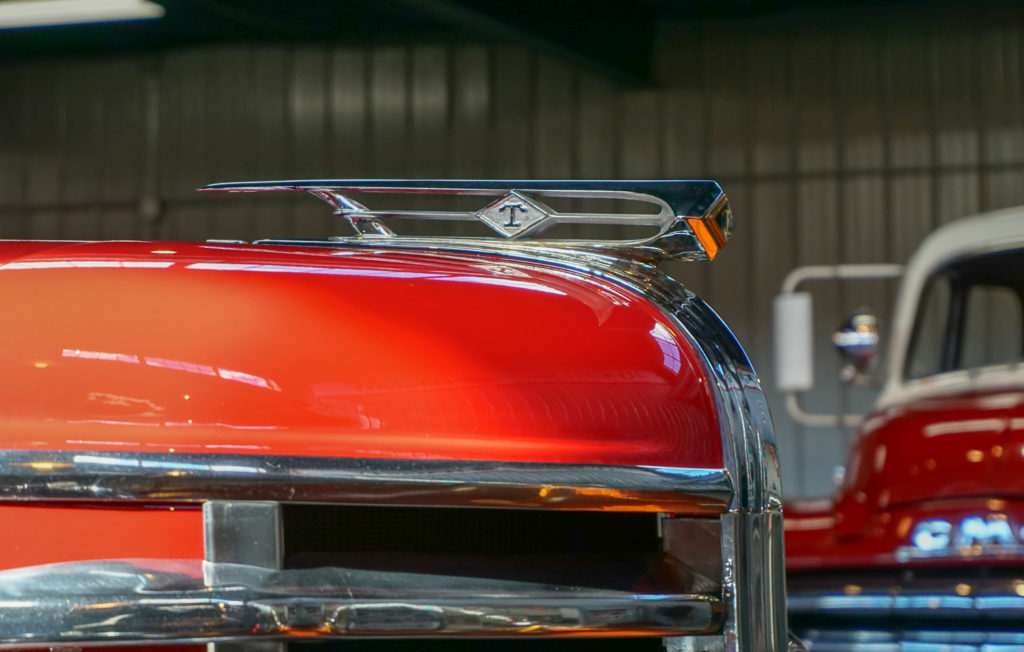 Antique Truck Hood Ornament at the Northeast Classic Car Museum in Norwich, New York