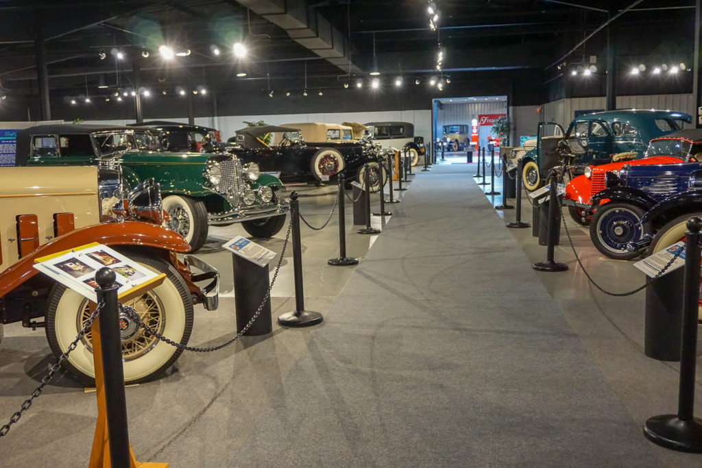 Antique Car Display at the Northeast Classic Car Museum in Norwich, New York