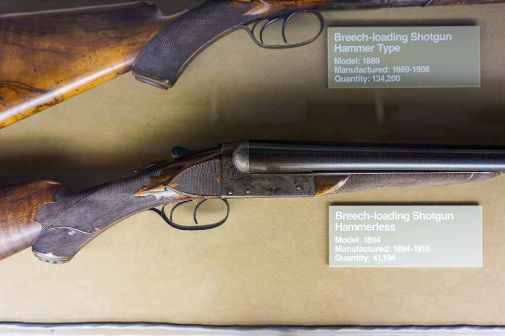 Rifle With Hand Checkering in the Remington Arms Museum in Ilion, New York