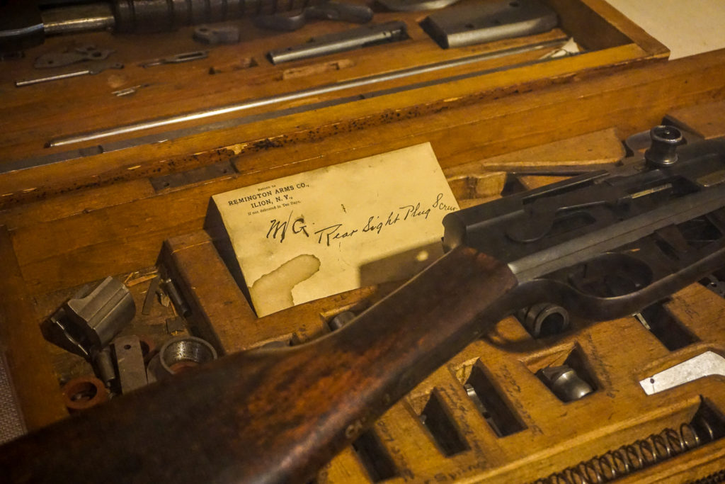 Rifle Exhibit in the Remington Arms Museum in Ilion, New York