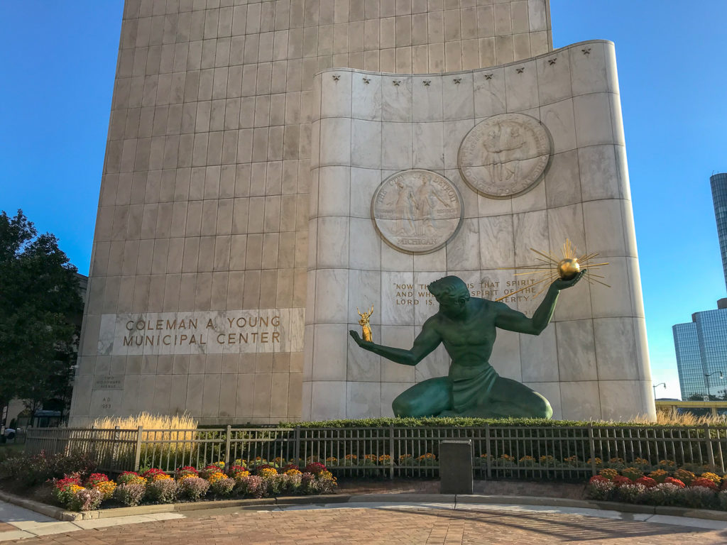 Coleman Young Municipal Center in Detroit, Michigan