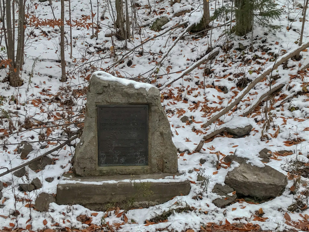 Stone Marker with Eliphalet Remington First Had Forge in Ilion, New York