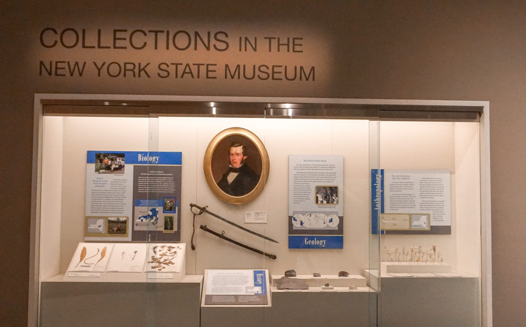 Collections Exhibit in the New York State Museum in Albany, New York