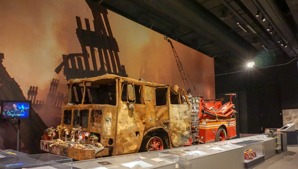 Fire Truck from 9/11 in the New York State Museum in Albany, New York