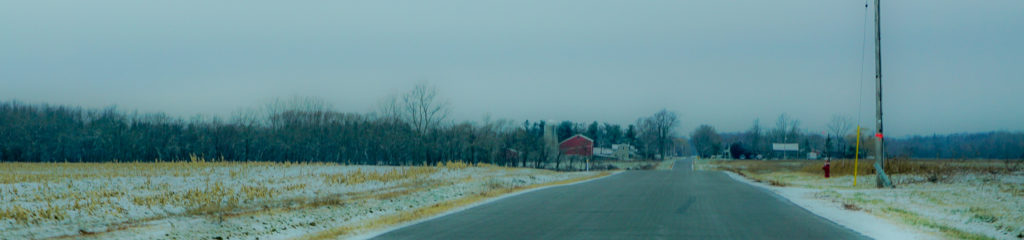 Route 31 Westbound near Medina, New York in Orleans County