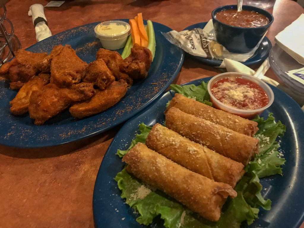 Meal at the Brickyard BBQ in Lockport, New York, Niagara County