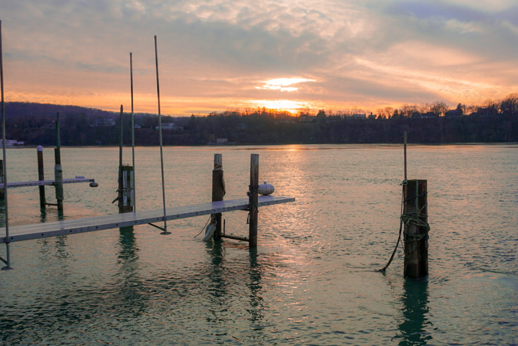 Viewing Canada Across the Niagara River from Lewiston, New York, Niagara County