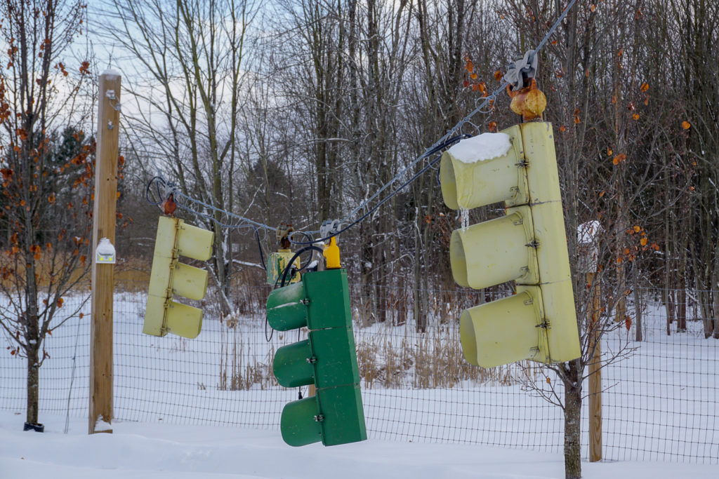 Part of Tony Taurisano's Traffic Light Collection in Rome, New York