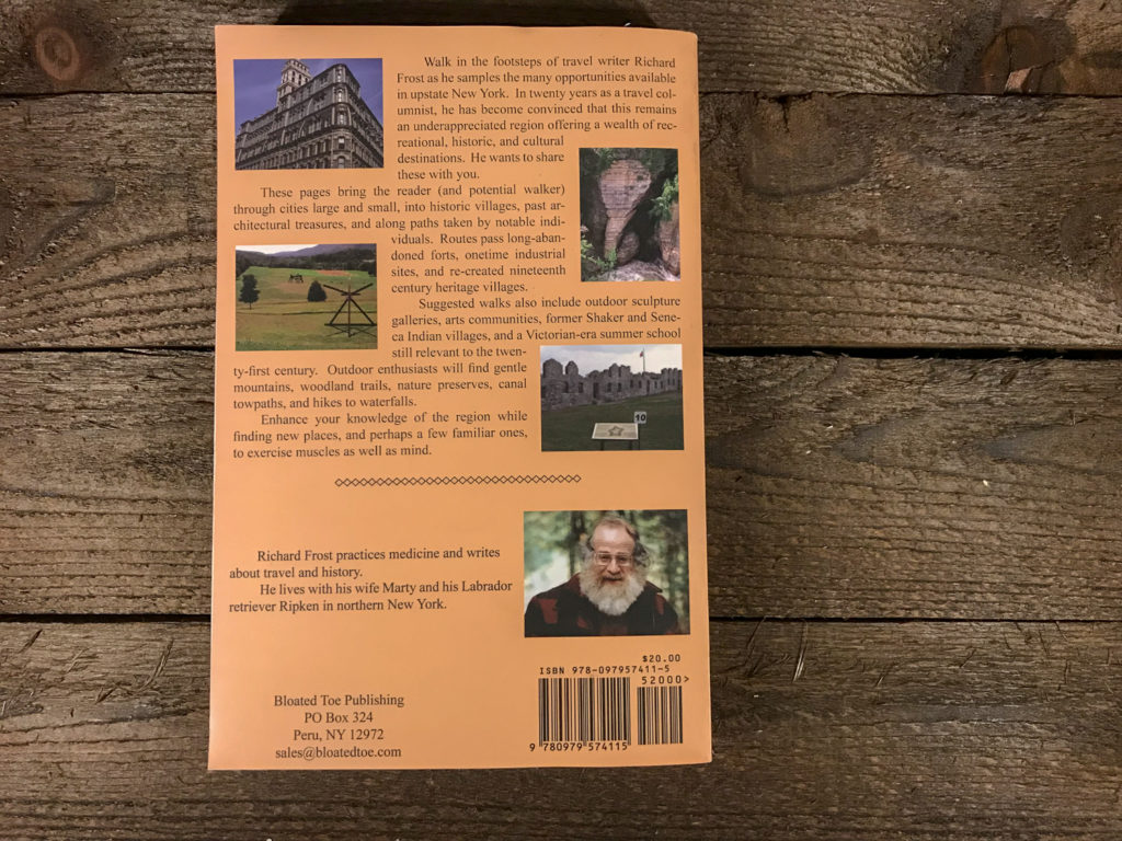 Back Cover of One Foot Forward: Walks In Upstate New York by Richard Frost