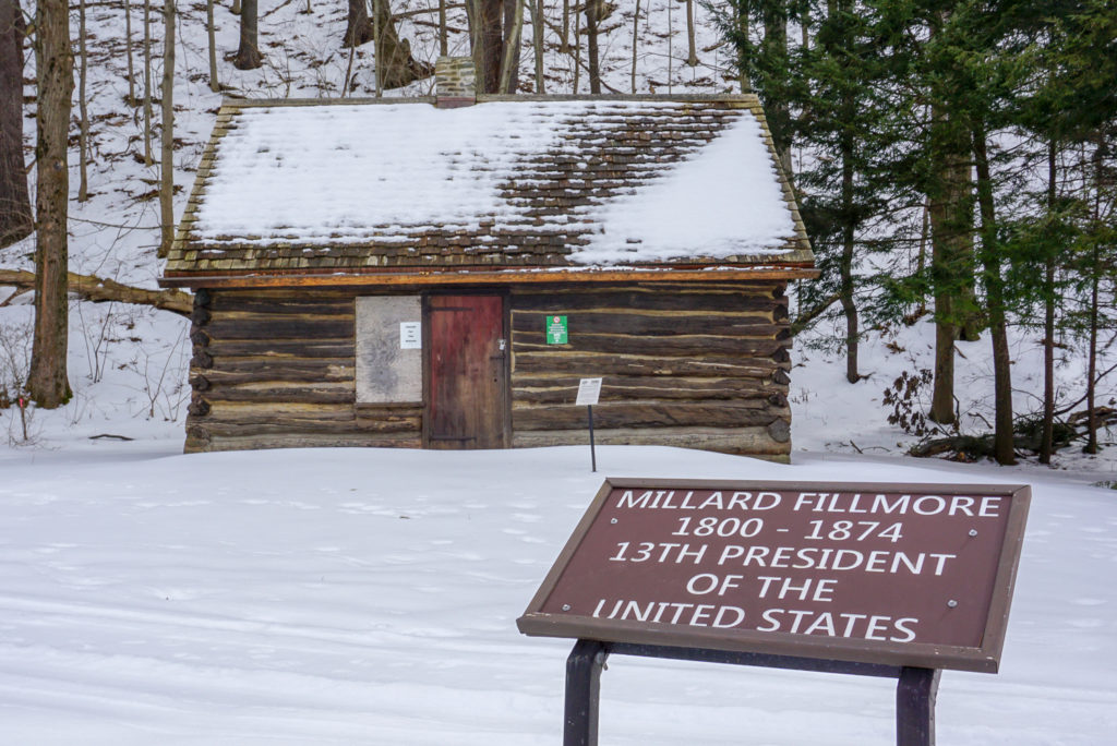 Replica Cabin of Millard Fillmore's Birthsite in Moravia, New York Cayuga County