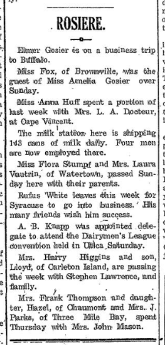 Cape Vincent Eagle, March 27, 1919