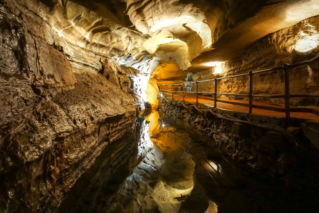 The River Styx in Howe Caverns in Schoharie County