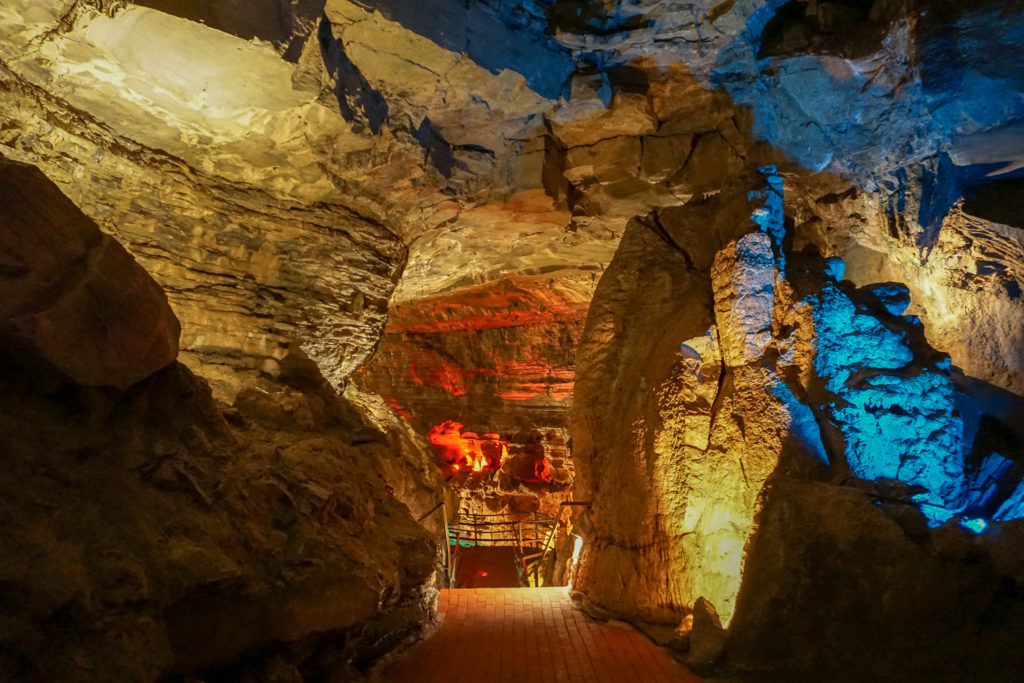 Inside Howe Caverns in Schoharie County