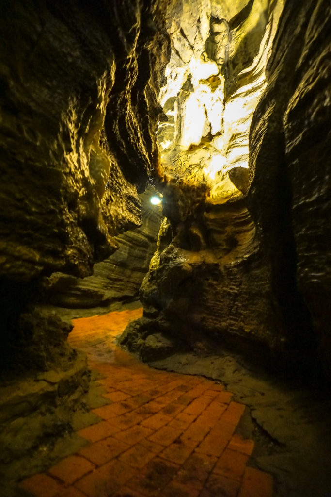 The Winding Tunnel at Howe Caverns in Schoharie County