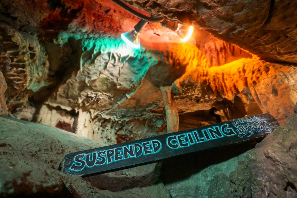 Inside Secret Caverns in Howes Cave, New York