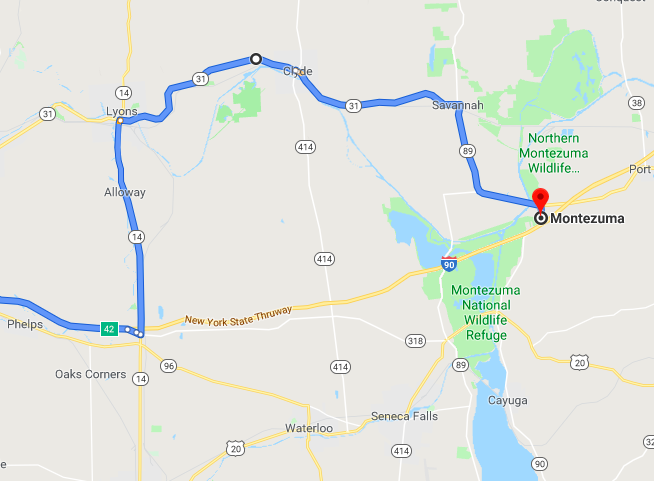 Map To Get to The Route 90 50 Mile Garage Sale